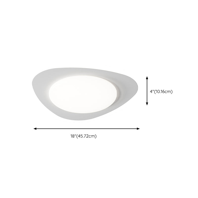 Modern Ceiling Mount Light White Ceiling Light with Acrylic Shade for Bedroom