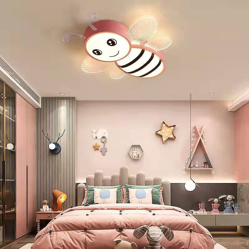 LED Ceiling Mount Light 2 Lights Ceiling Light with Acrylic Shade for Kid's Room