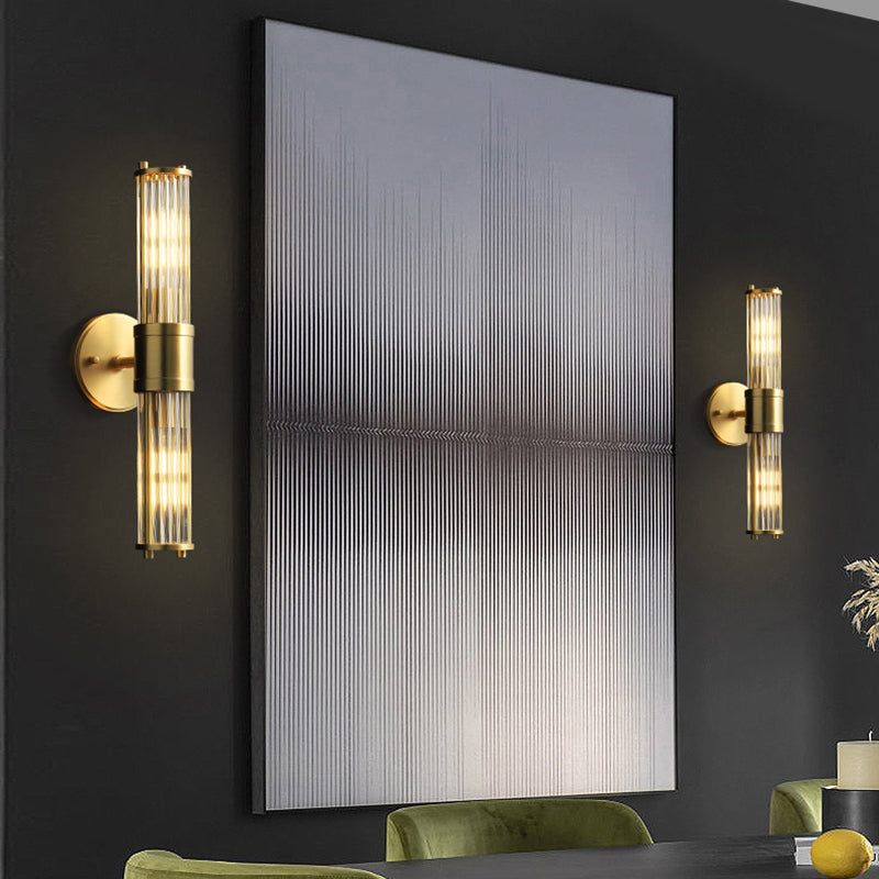 Metal Cylinder Vanity Wall Lights Contemporary Style Multi Lights Vanity Lighting Ideas