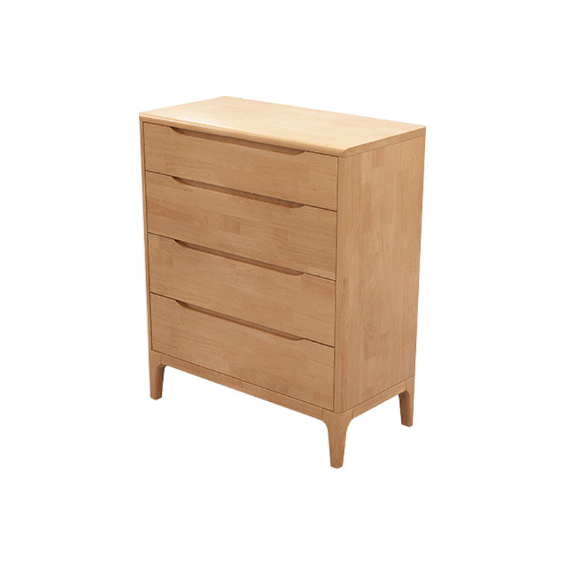 15.7" D Mid-Century Modern Chest Drawers Included Accent Chest in Oak