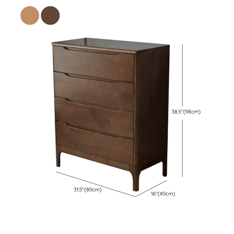 15.7" D Mid-Century Modern Chest Drawers Included Accent Chest in Oak