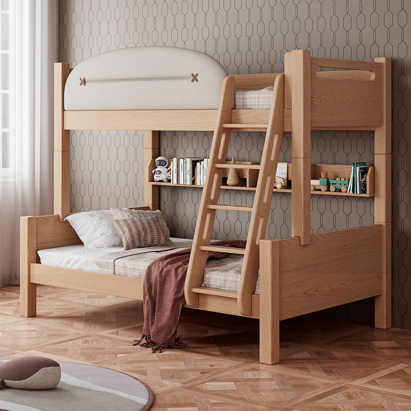 Contemporary Solid Wood Standard Bed Panel Headboard Kids Bed