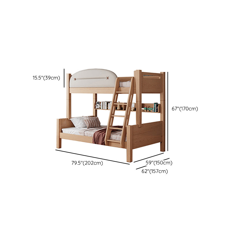 Contemporary Solid Wood Standard Bed Panel Headboard Kids Bed