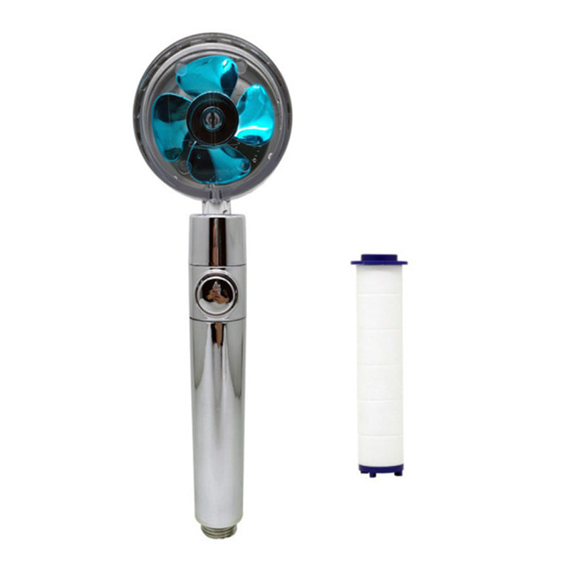 Plastic Handheld Shower Head Standard Round Spray Head with Swivel