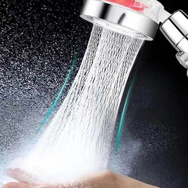 Plastic Handheld Shower Head Standard Round Spray Head with Swivel