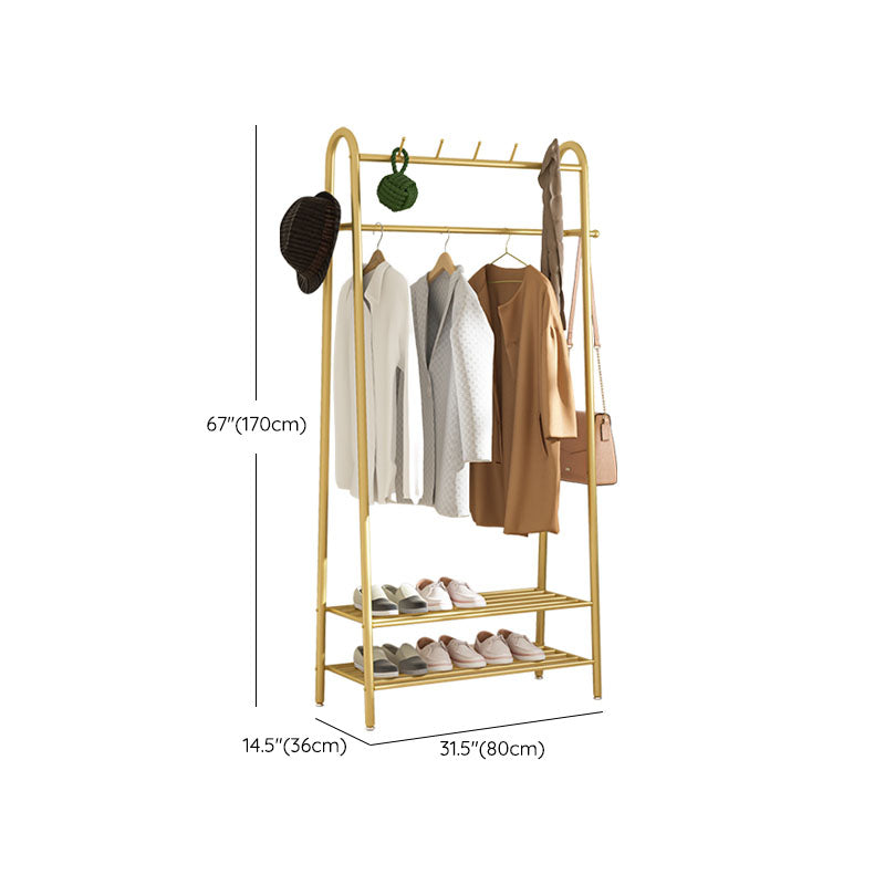 Gorgeous Coat Hanger Coat Hooks Metal Coat Rack with Storage Shelving