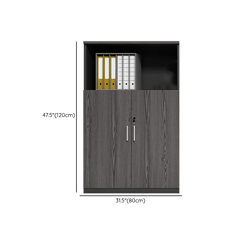 Industrial Style Vertical Filing Cabinet Wood Filing Cabinet with Locking Storage