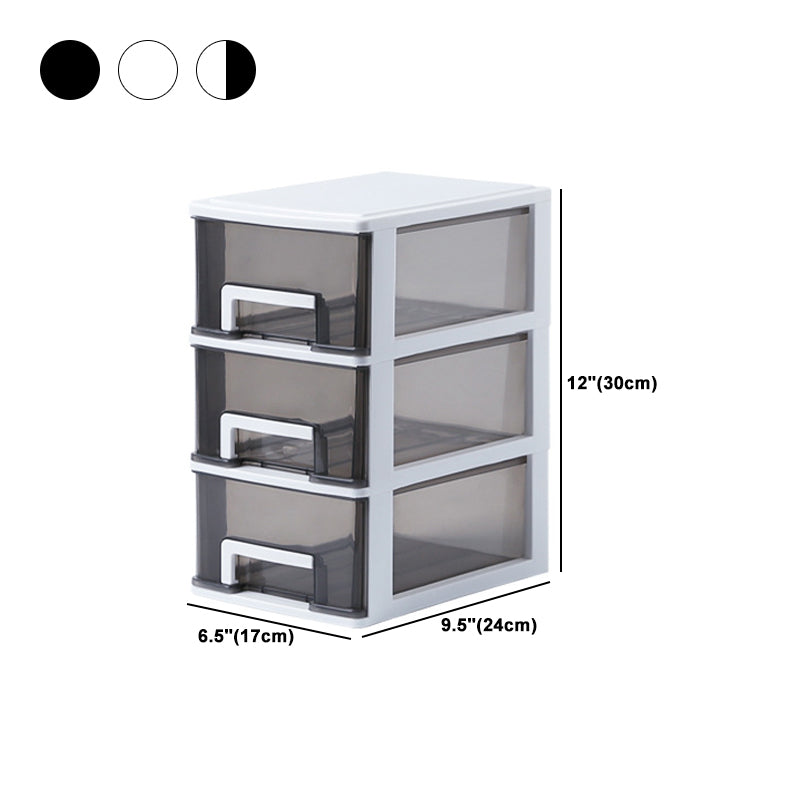 Drawers Plastic File Cabinet Home or Office Vertical Modern File Cabinet