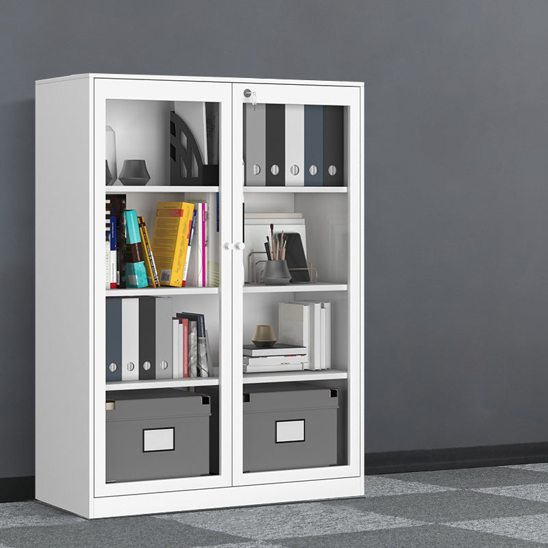 Modern Style Vertical Filing Cabinet Glass Filing Cabinet with Locking Storage