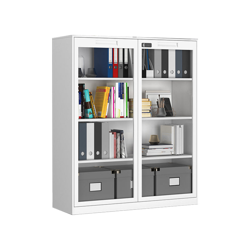 Modern Style Vertical Filing Cabinet Glass Filing Cabinet with Locking Storage