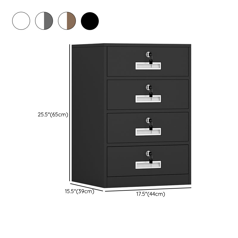 Traditional Cabinet Metal Locking Drawers and Storage File Cabinet