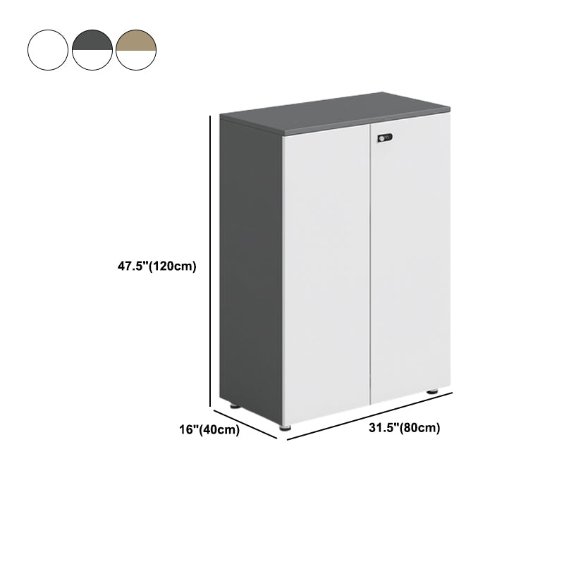 Contemporary Filing Cabinet Wood  File Cabinet with Lock and Storage