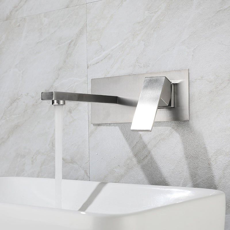 Contemporary Style Faucets Lever Handles Wall Mounted Faucets for Bathroom