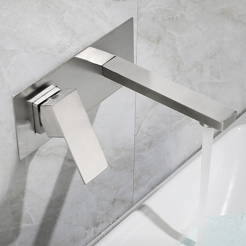 Contemporary Style Faucets Lever Handles Wall Mounted Faucets for Bathroom