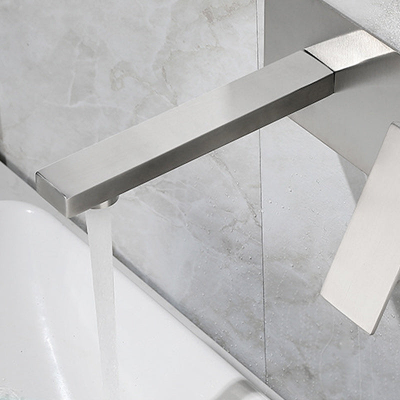 Contemporary Style Faucets Lever Handles Wall Mounted Faucets for Bathroom