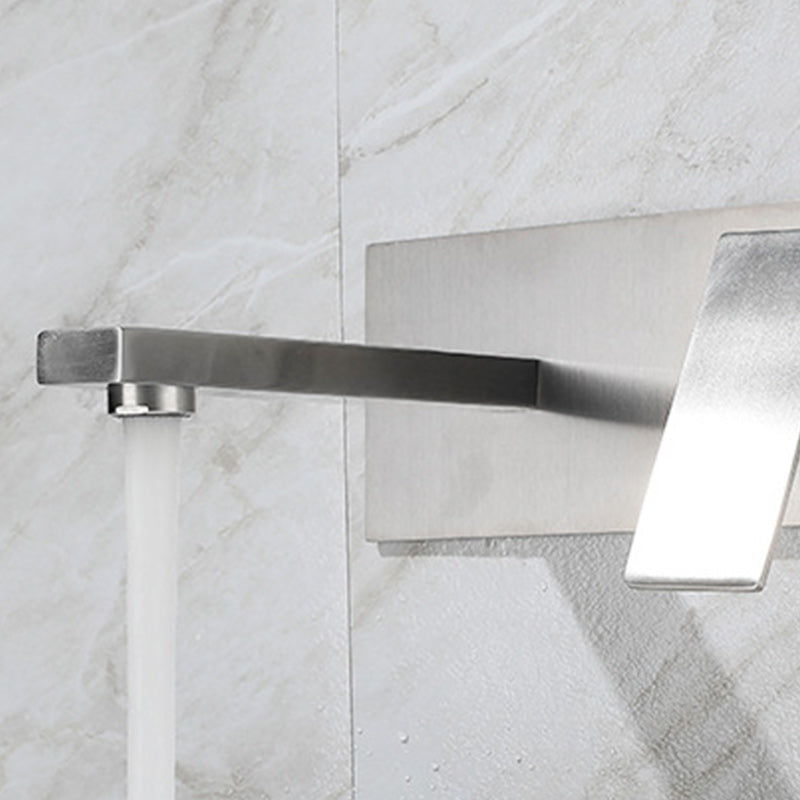 Contemporary Style Faucets Lever Handles Wall Mounted Faucets for Bathroom