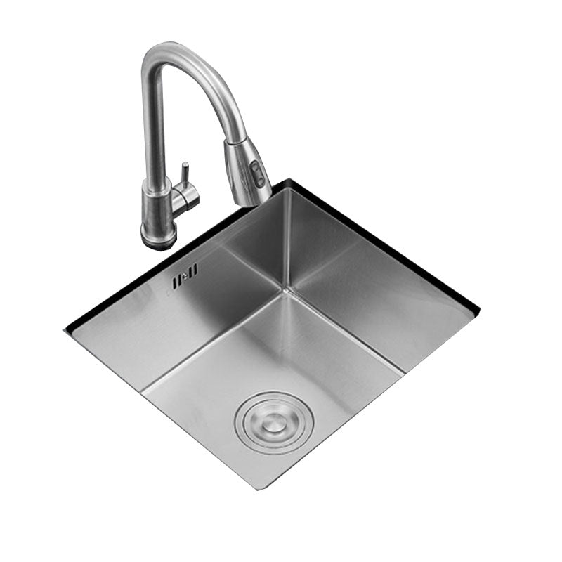 Contemporary Style Kitchen Sink Stainless Steel Kitchen Sink with Drain Assembly