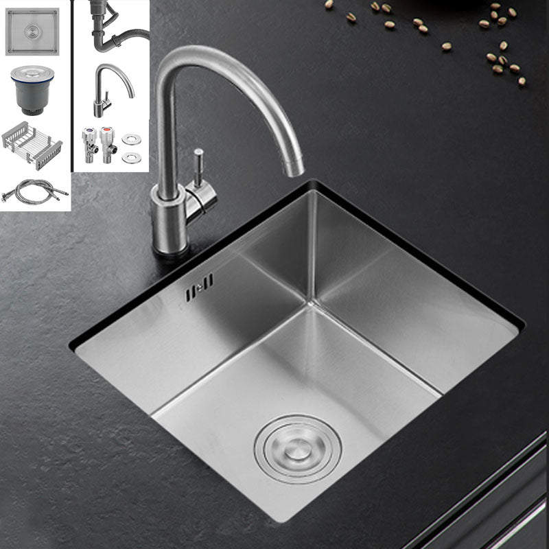 Contemporary Style Kitchen Sink Stainless Steel Kitchen Sink with Drain Assembly