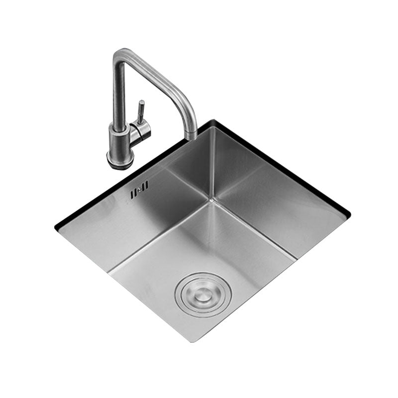 Contemporary Style Kitchen Sink Stainless Steel Kitchen Sink with Drain Assembly