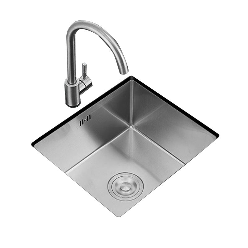 Contemporary Style Kitchen Sink Stainless Steel Kitchen Sink with Drain Assembly