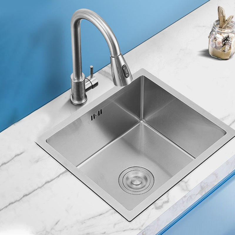 Contemporary Style Kitchen Sink Stainless Steel Kitchen Sink with Drain Assembly