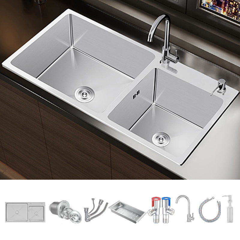 Classic Sink Set Stainless Steel Friction Resistant Sink Set for Kitchen