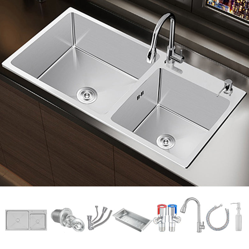 Classic Sink Set Stainless Steel Friction Resistant Sink Set for Kitchen