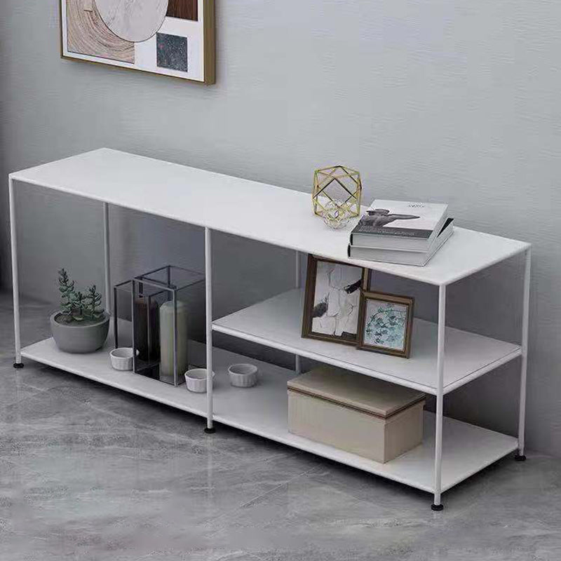 Industrial TV Media Stand Open Shelving TV Stand Console with Shelves