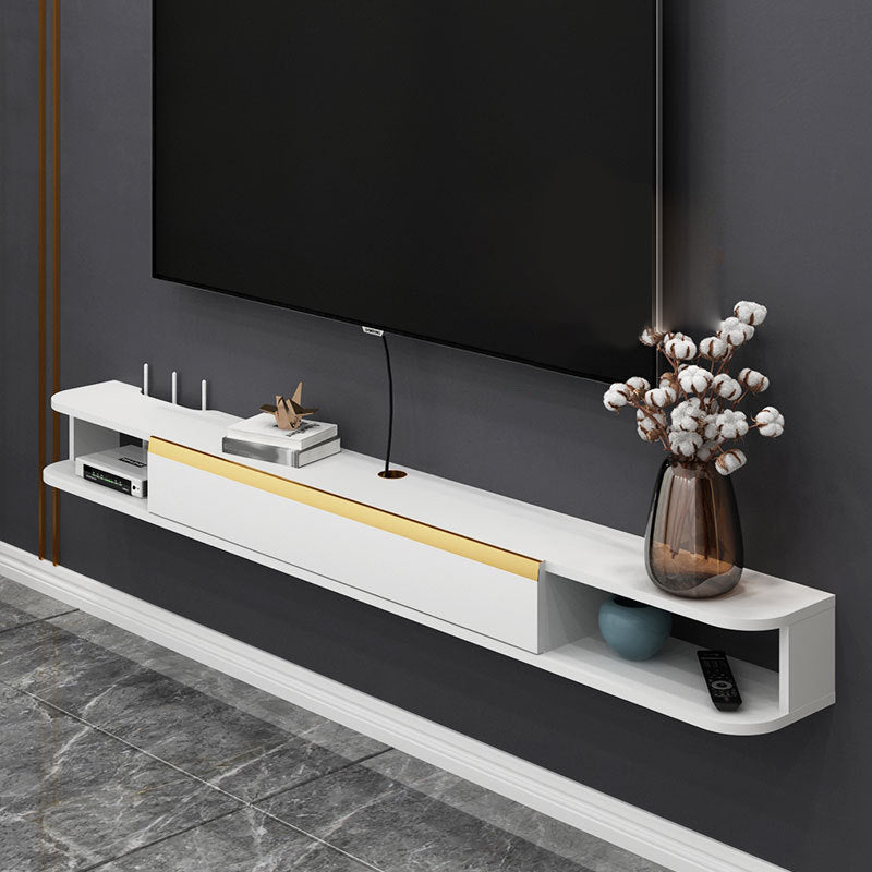 Contemporary Wood TV Stand Console Wall-mounted TV Media Stand for Living Room