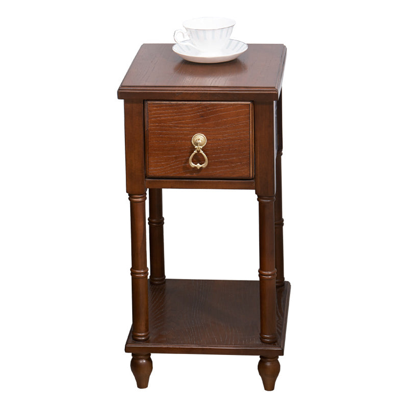 Traditional Nightstand Solid Wood Night Table for Living Room