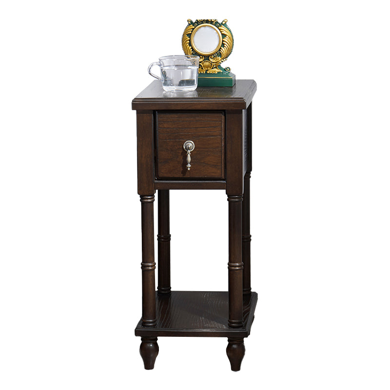 Traditional Nightstand Solid Wood Night Table for Living Room