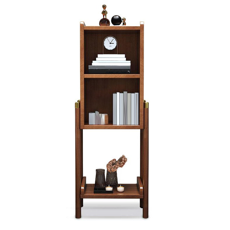 Open Storage Bed Nightstand Solid Wood Bedside Cabinet for Bedroom