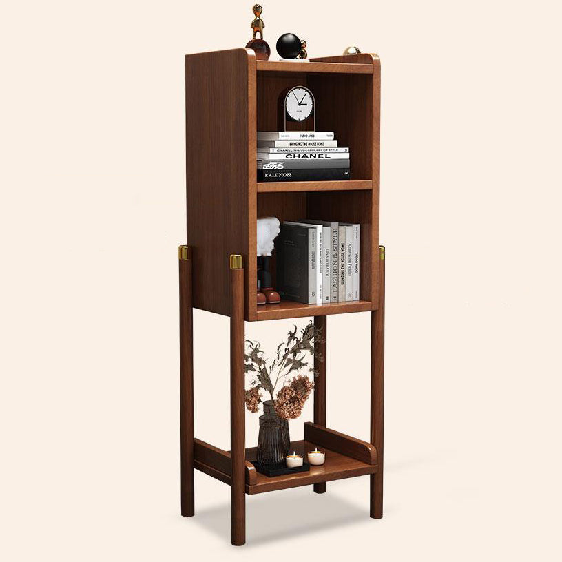 Open Storage Bed Nightstand Solid Wood Bedside Cabinet for Bedroom