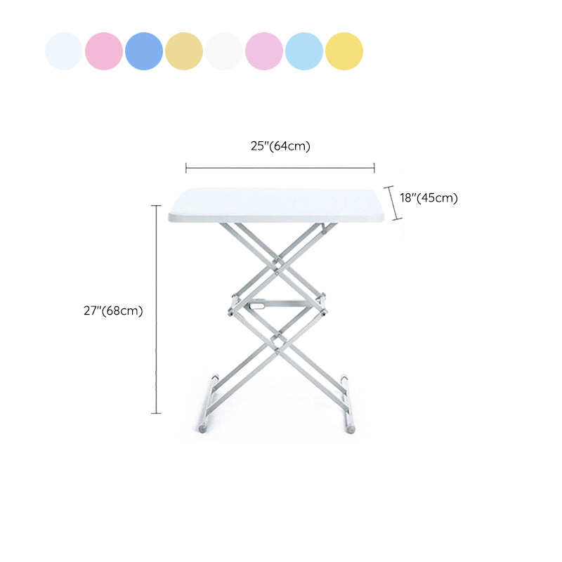 Contemporary Plastic Writing Desk Folding Rectangular Home Office Desk