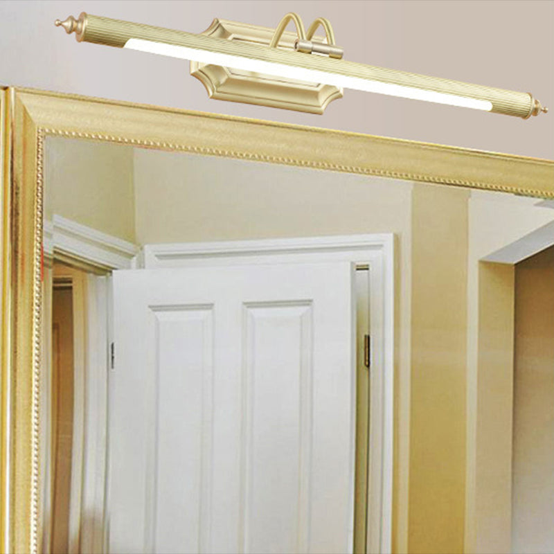 Adjustable Modern Linear Vanity Lighting Metal 1-Light Vanity Lamp