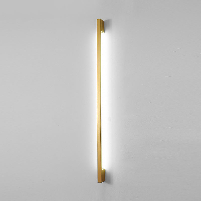 Modern Linear Vanity Lamp Metal 1-Light Vanity Wall Lights for Bathroom