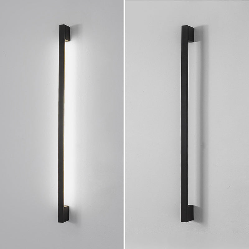 Modern Linear Vanity Lamp Metal 1-Light Vanity Wall Lights for Bathroom