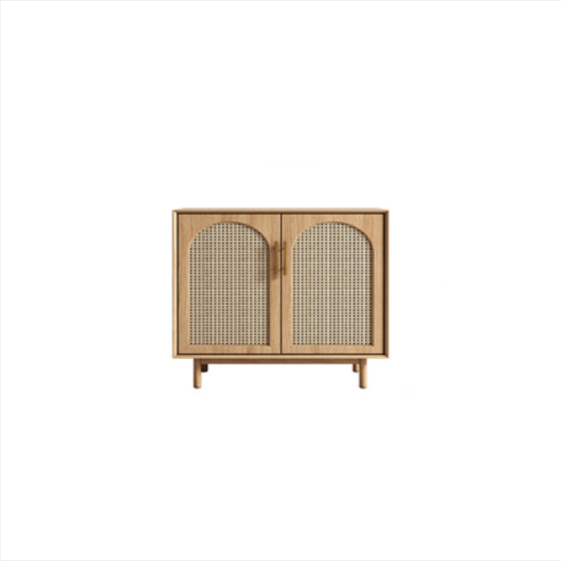 Home Rectangle Sideboard Cabinet Wooden Side Board with Doors