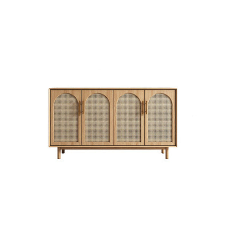 Home Rectangle Sideboard Cabinet Wooden Side Board with Doors