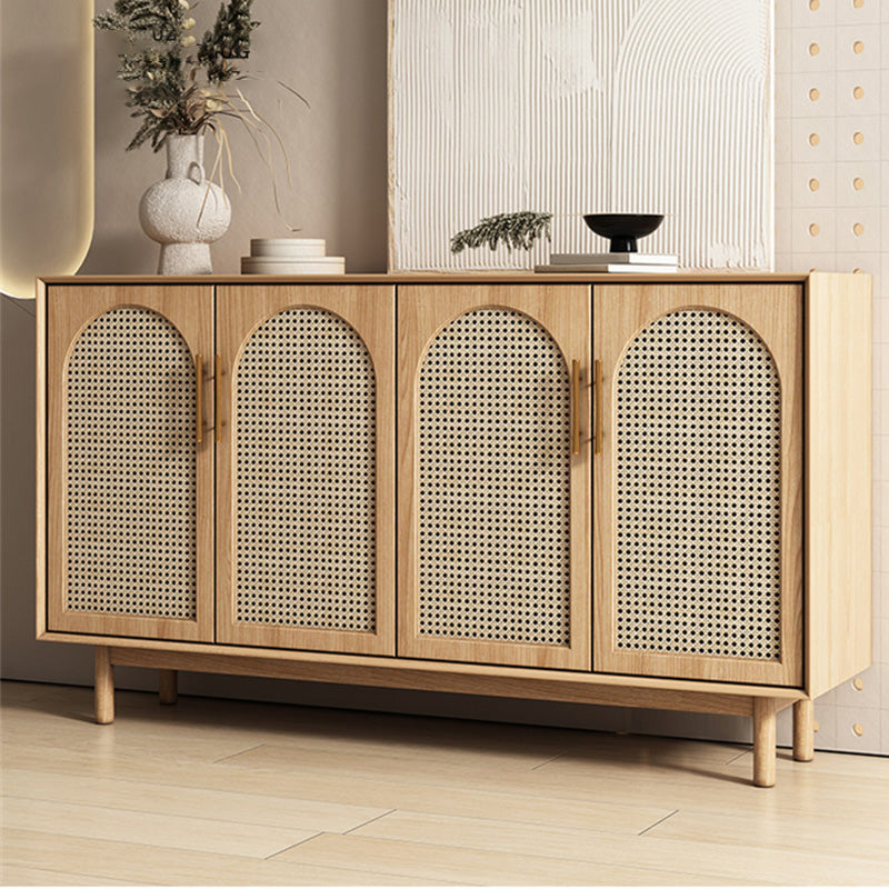 Home Rectangle Sideboard Cabinet Wooden Side Board with Doors