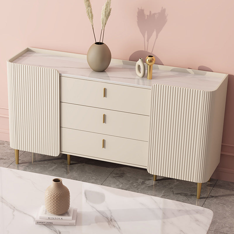 Sintered Stone Home Sideboard Luxury Rectangle Storage Sideboard