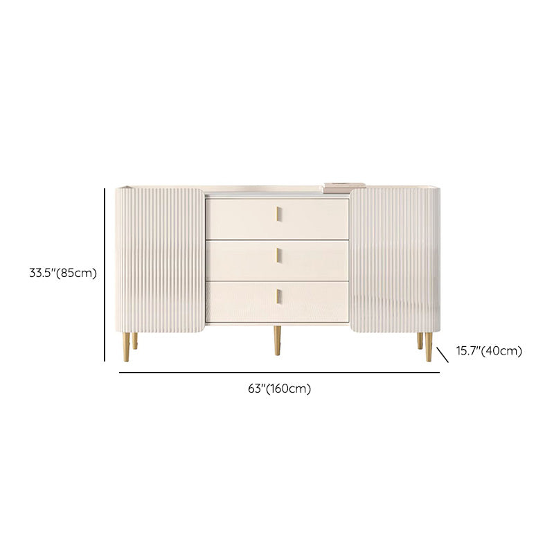 Sintered Stone Home Sideboard Luxury Rectangle Storage Sideboard