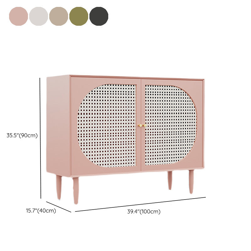 Modern Style Rectangle Side Board 39.4"L Home Wooden Sideboard