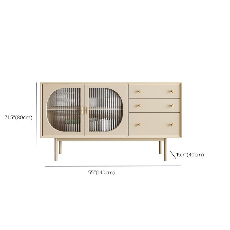 Modern Home Storage Sideboard Rectangle Wooden Sideboard Cabinet