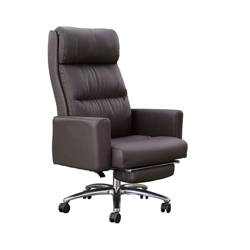 Modern Height-adjustable Office Chair Pillow Included Slide High Back Chair