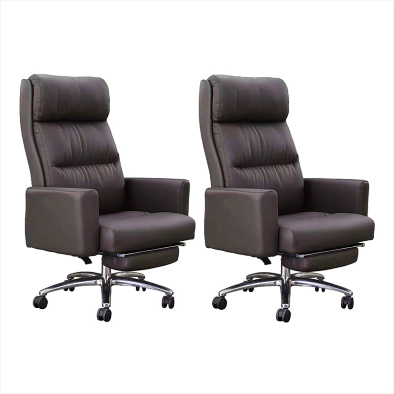 Modern Height-adjustable Office Chair Pillow Included Slide High Back Chair