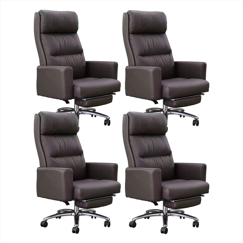 Modern Height-adjustable Office Chair Pillow Included Slide High Back Chair