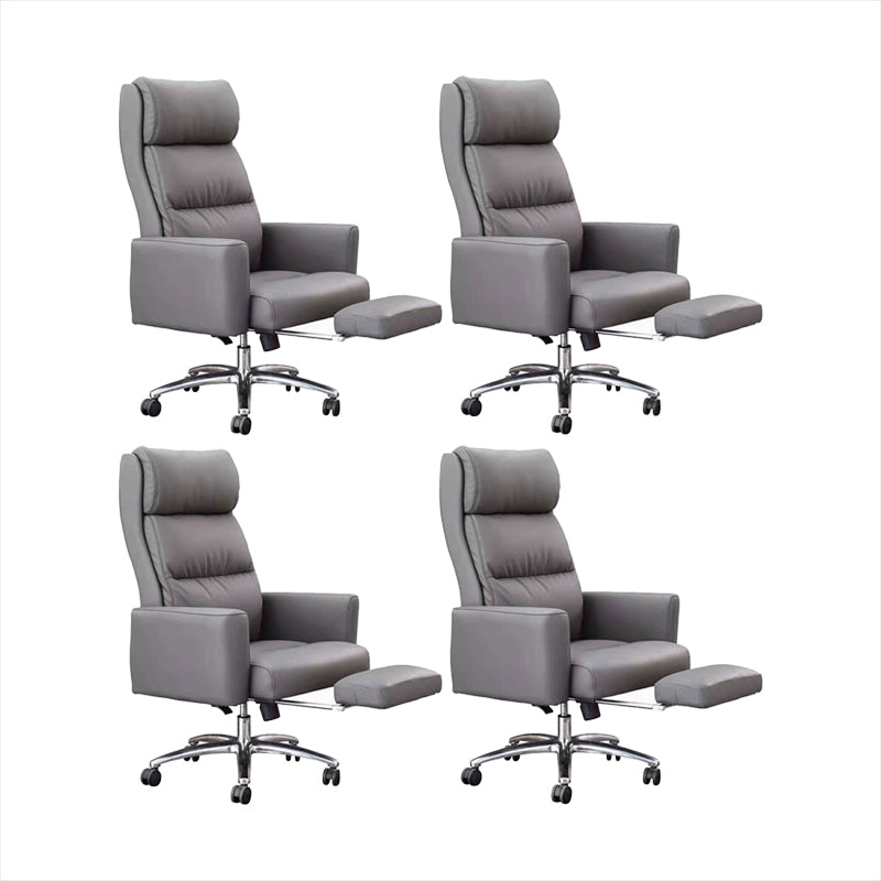 Modern Height-adjustable Office Chair Pillow Included Slide High Back Chair