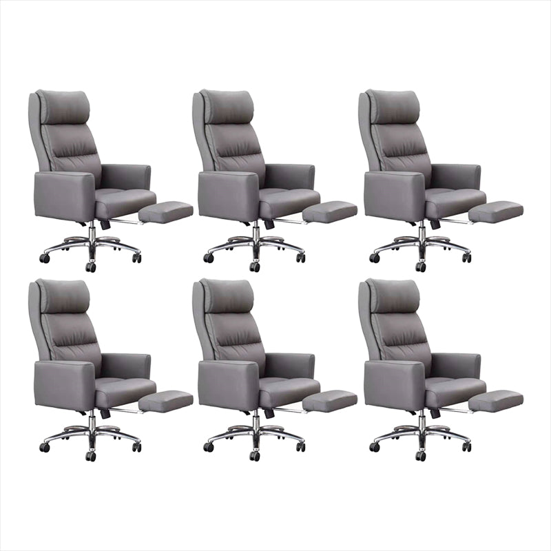 Modern Height-adjustable Office Chair Pillow Included Slide High Back Chair