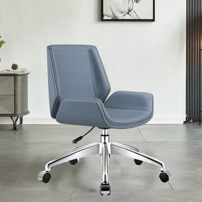 Modern Style Desk Chair Leather Computer Mid/High Back Office Chair